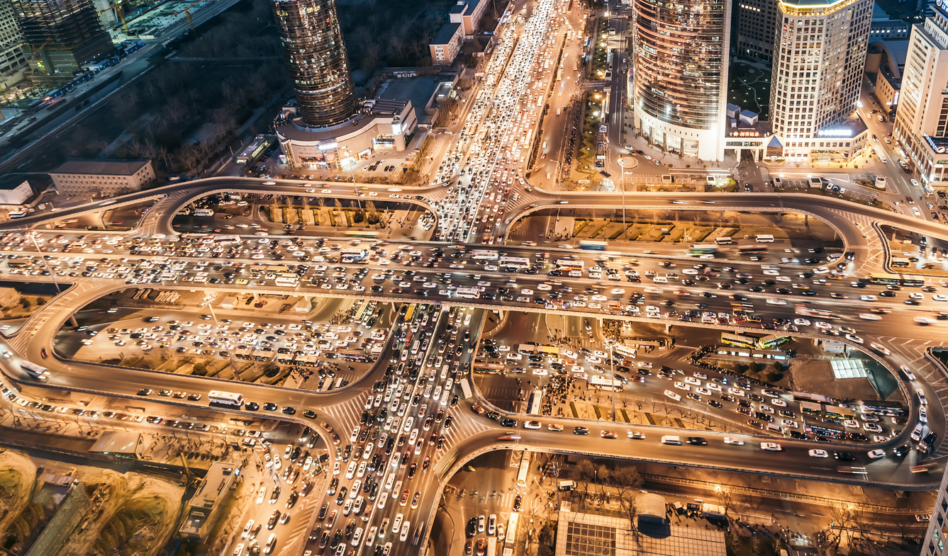 Crowded Traffic in Beijing