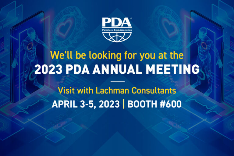 We'll be looking for you at the 2023 PDA Annual Meeting Lachman