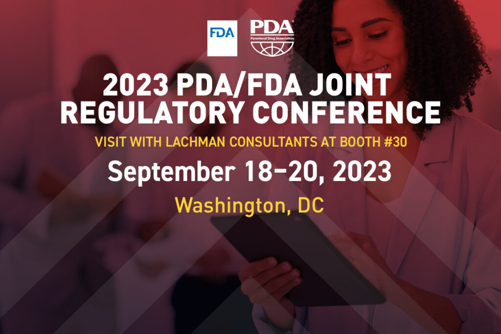 Lachman to Participate at the PDA/FDA Joint Regulatory Conference